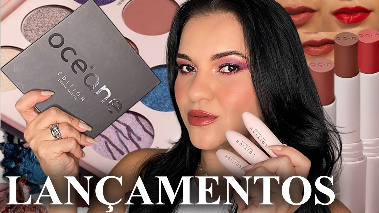 NOVA PALETA DE SOMBRAS DESIRE OCEANE EDITION -  E NOVOS BATONS CREMOSOS