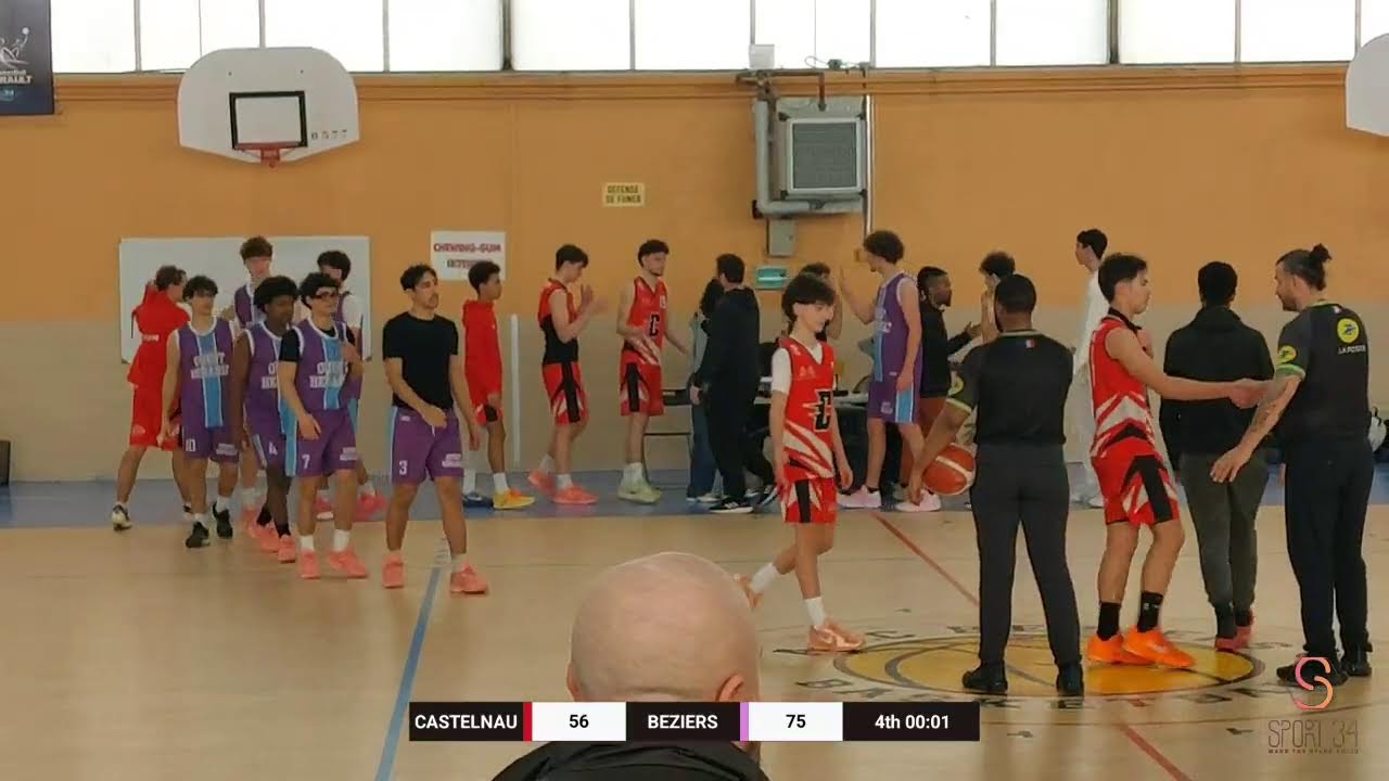 #basket U18RM BEZIERS VS CASTELNAU