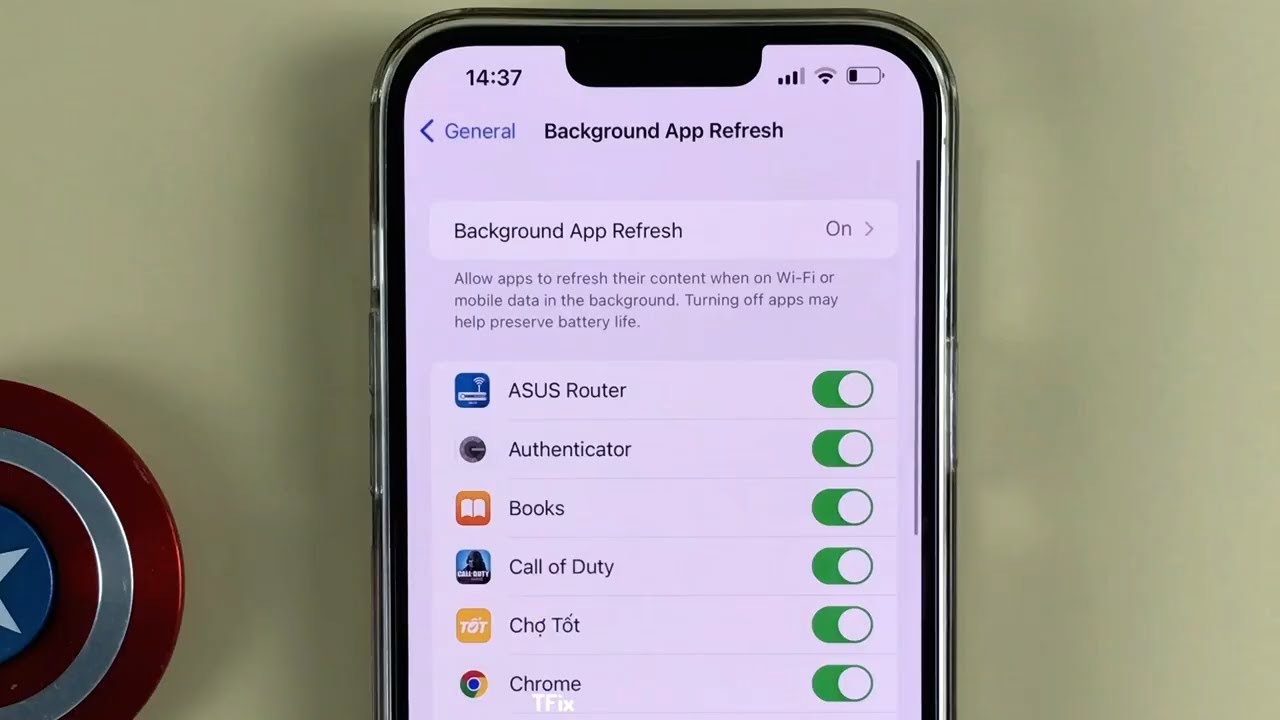 How to enable/disable Background App Refresh on iPhone 13 Pro Max ios 15