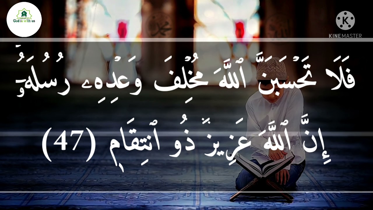 سورة ابراهيم (42 _ 52) للقارئ #شريف_مصطفى | surat Ibrahim #sherif_mostafa