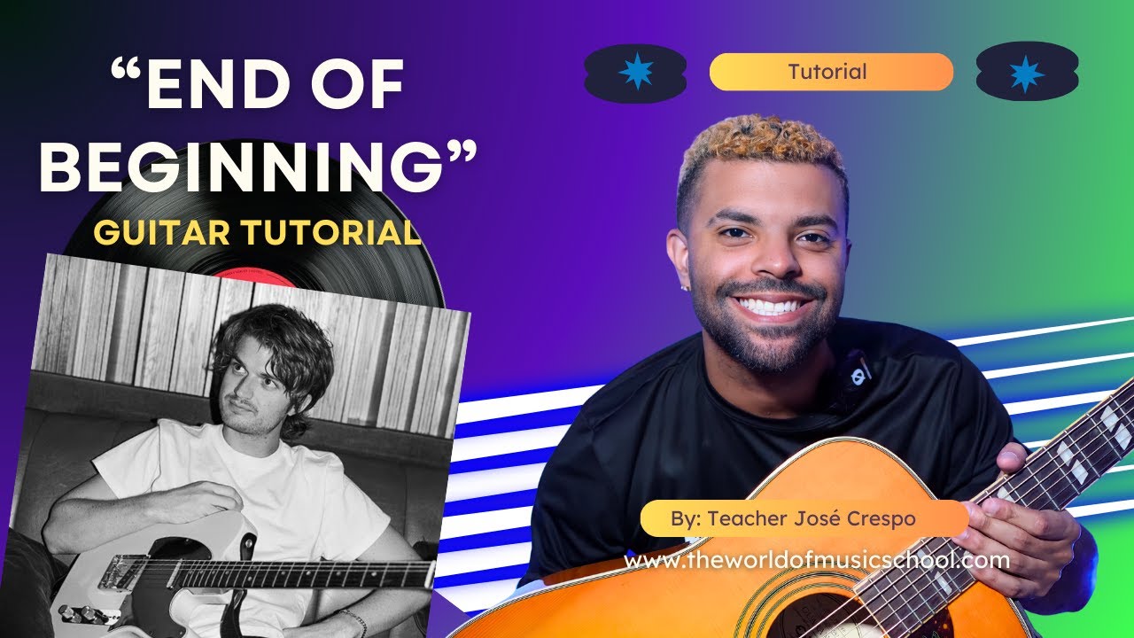 How to Play "End of Beginning" on Guitar | Full Song Tutorial (DJO)