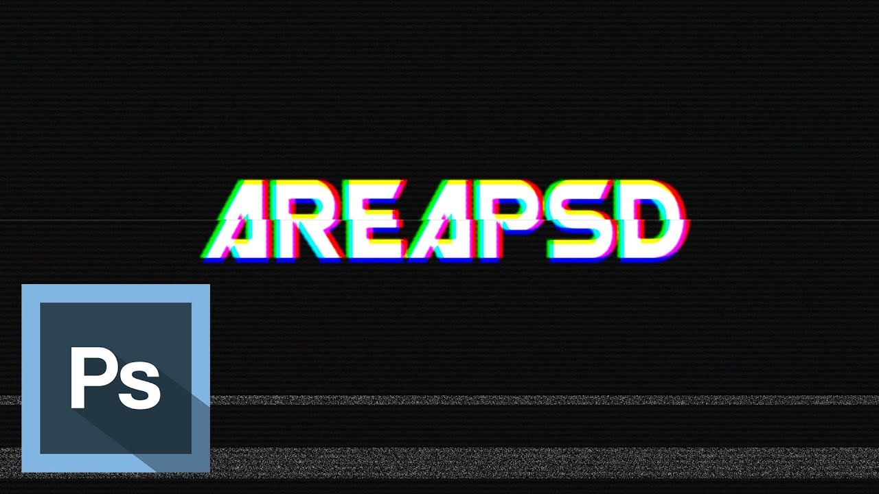 Tutorial Photoshop - Montaje Retro VHS - Texto Retro