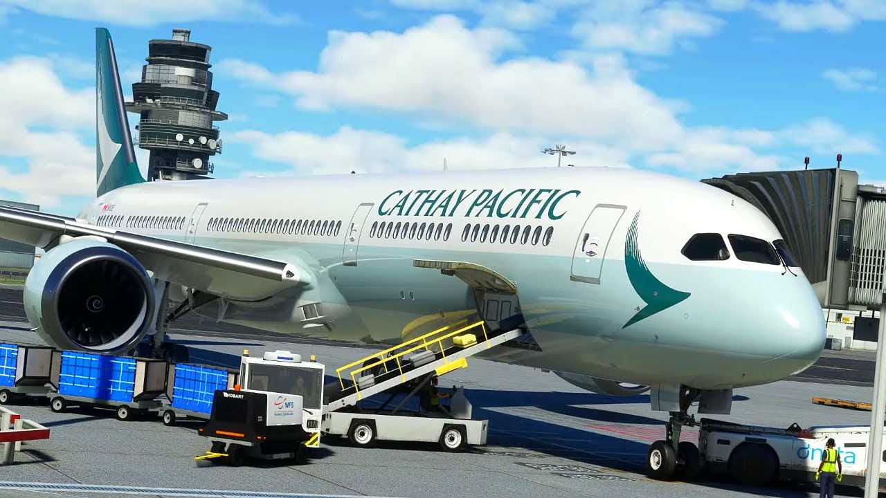 Mumbai to Hong Kong | Cathay Pacific CX660 | Boeing 787 | Flight Simulator