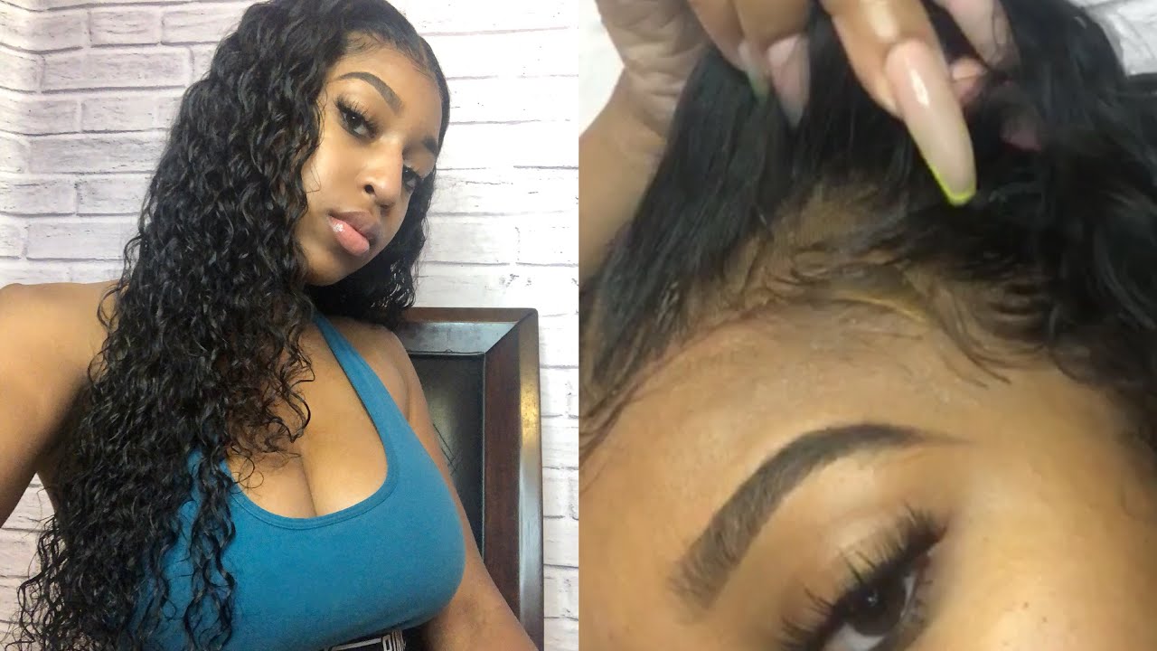 How I make a frontal wig GLUELESS! Ft alipearl hair