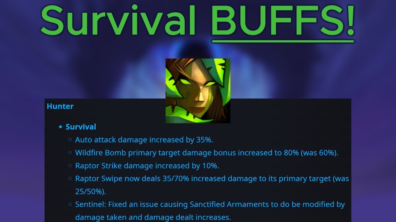 Survival Hunter BUFFS! Midnight Weekly Tuning for Season 1 Launch