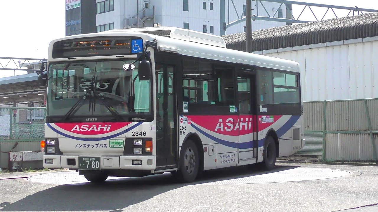 バスが回転するバス停＠桶川駅