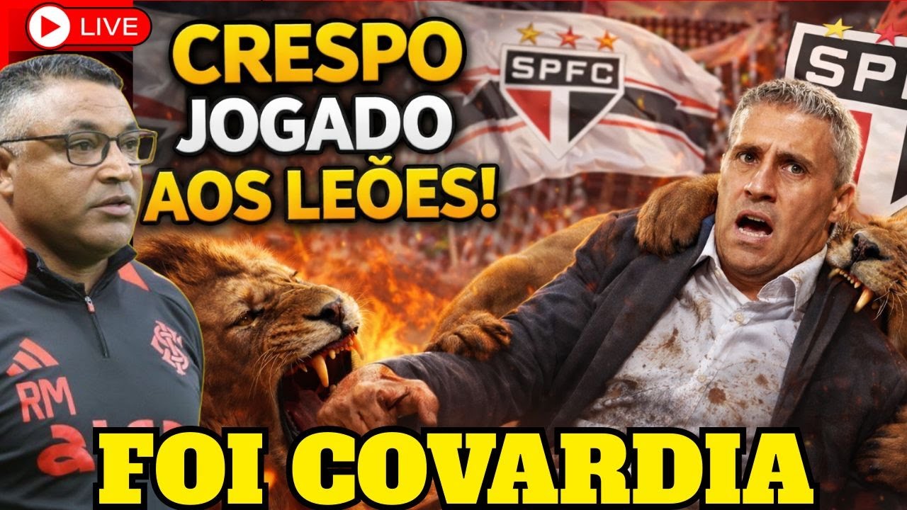 URGENTE! CRESPO É DEMITIDO DO SPFC! ROGER MACHADO CHEGANDO AO SÃO PAULO