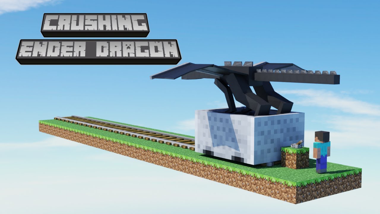 How to Crush Ender Dragon - Minecraft softbody simulation