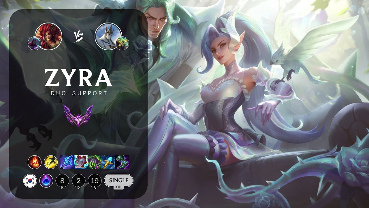 Zyra Support vs Galio - KR Master Patch 12.23