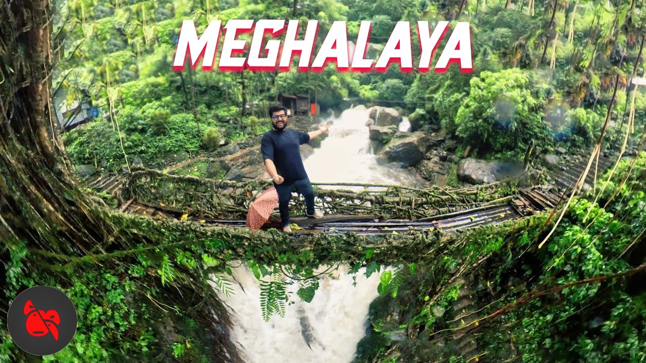 MEGHALAYA TRAVEL VLOG (wettest place on Earth) 🤯 | Living Root Bridge, Cherrapunji, Mawlynnong