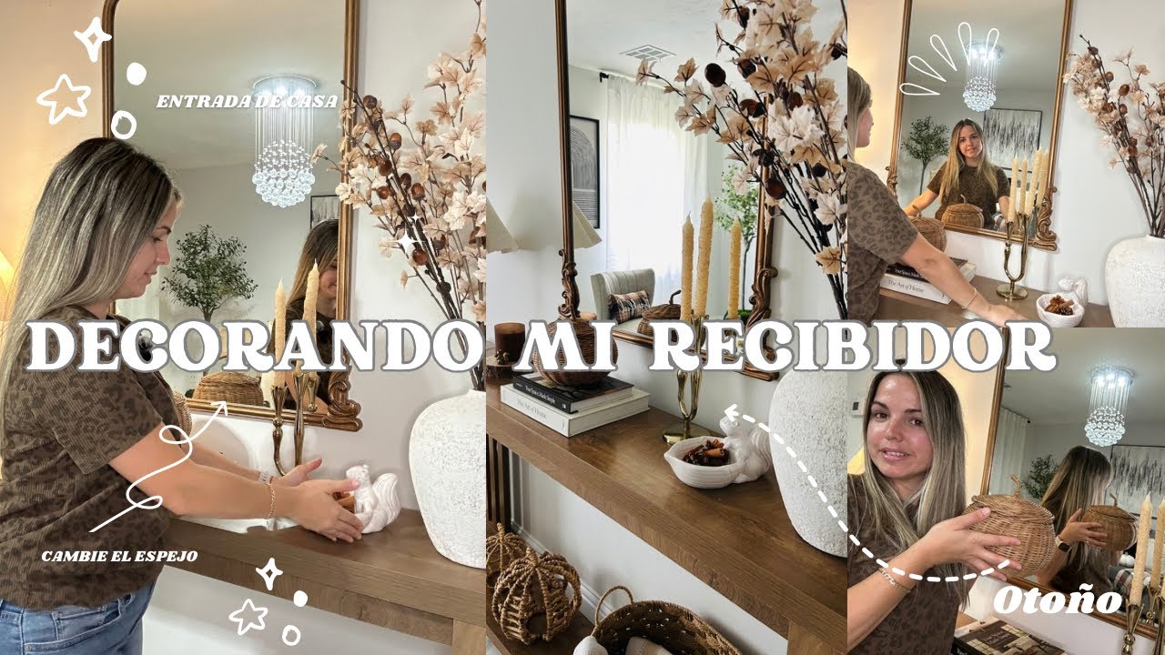 Decoración de mi recibidor.Entrada de casa.Otoño🍂🐿️🌰#decoracion #otoño #homedecor #hogar #ideas 