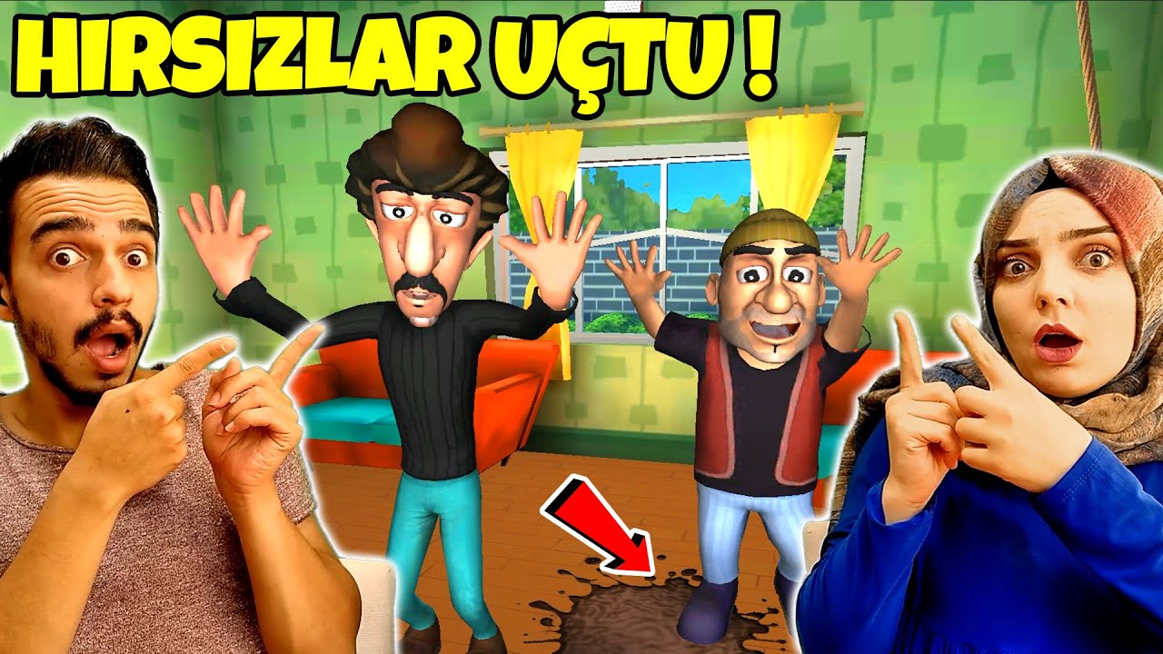 UÇTULAR (YENİ BÖLÜM)!  SCARY ROBBER HOME CLASH OYNUYORUZ!