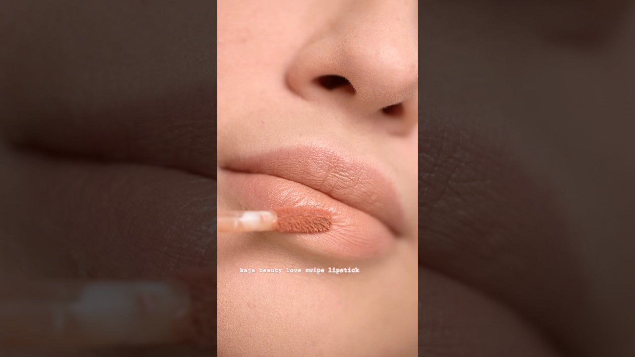 kaja beauty love swipe lipstick 🧡 #kajabeauty #beauty #lips #shortsfeed #shortsviral #shortvideo