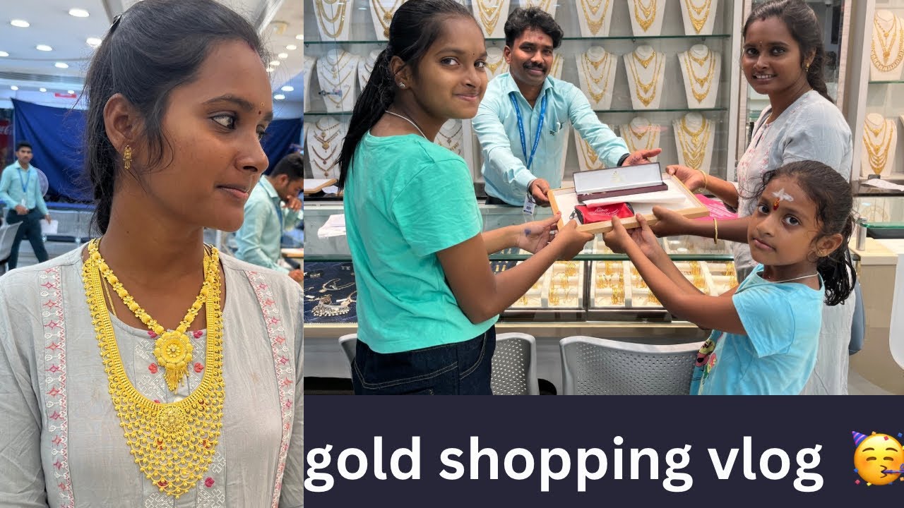 நகை சீட்டு போட்டு Gold வாங்கியாச்சி 🥳 40 பவுன் ஹரம் எப்படி இருக்குன்னு சொல்லுங்க 🤩 #durgagandhi