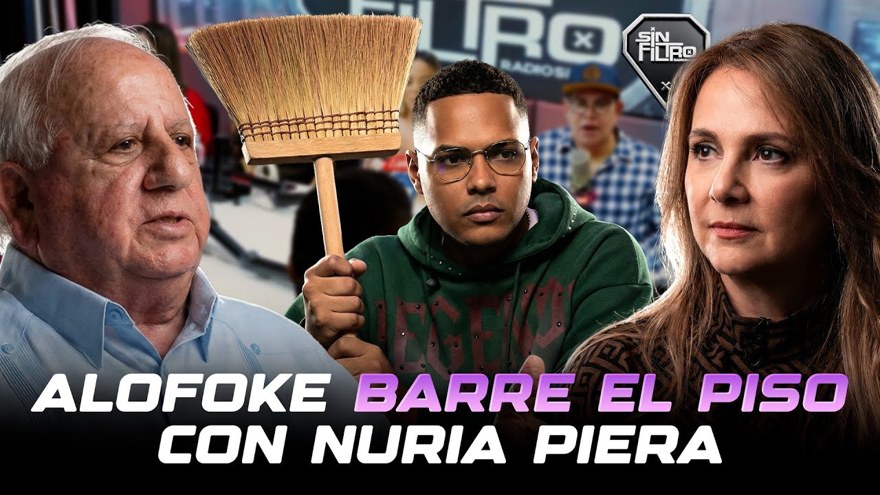 ALOFOKE BARRE EL PISO CON NURIA PIERA POR CAMPAÑA CONTRA EL DR. FADUL