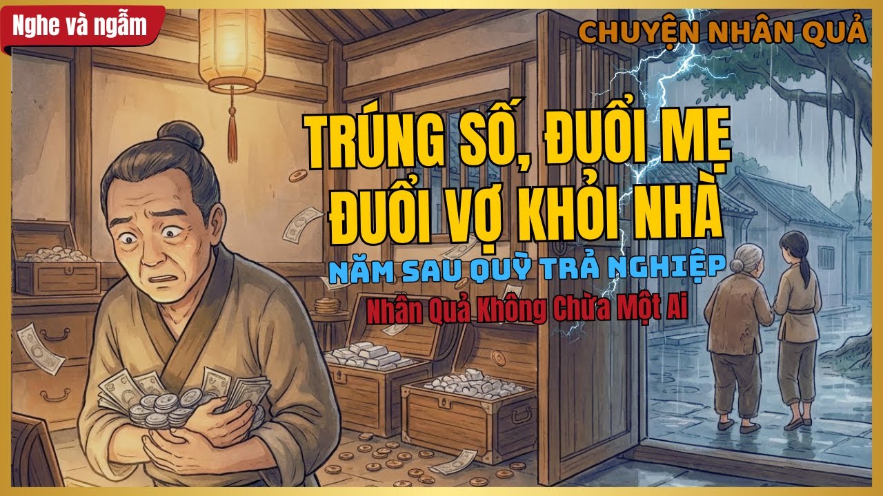 Chuyện Nhân Quả | Trúng Số Đêm Trước, Đuổi Mẹ Đuổi Vợ Đêm Sau – Năm Sau Quỳ Trả Nghiệp Không Kịp
