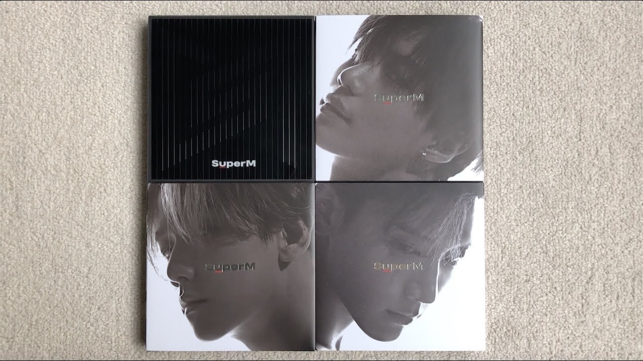 ♡Unboxing SuperM 슈퍼엠 1st Mini Album SuperM (United, Taemin, Baekhyun & Ten Ver.)♡