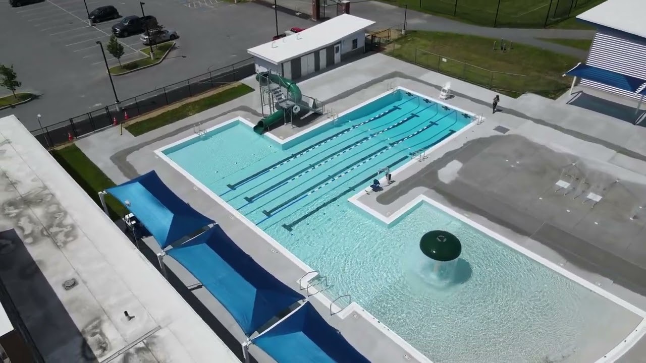 Hartford Pool Complete - Drone Wrap around