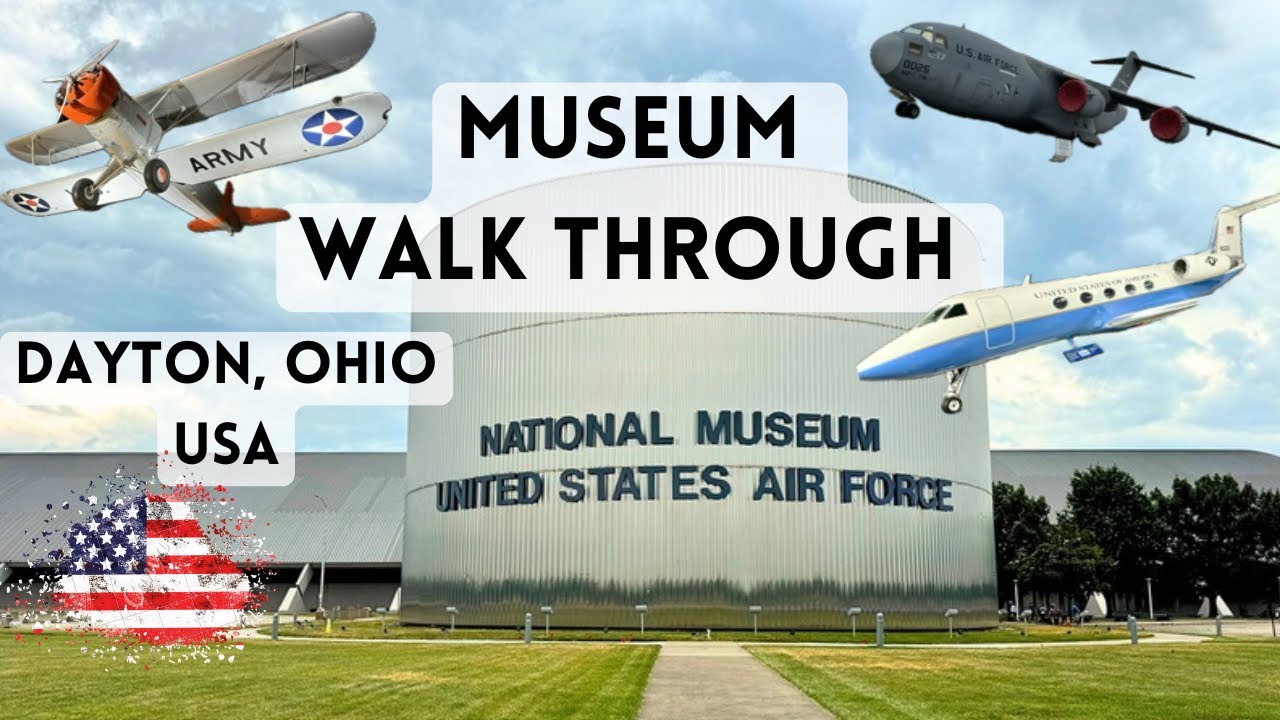 National museum of the US Air Force tour it with me walk all over the museum Dayton Ohio USA