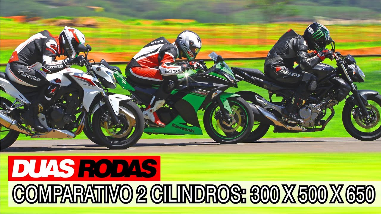 Comparativo: Honda CB 500F x Kawasaki Ninja 300 x Suzuki Gladius 650