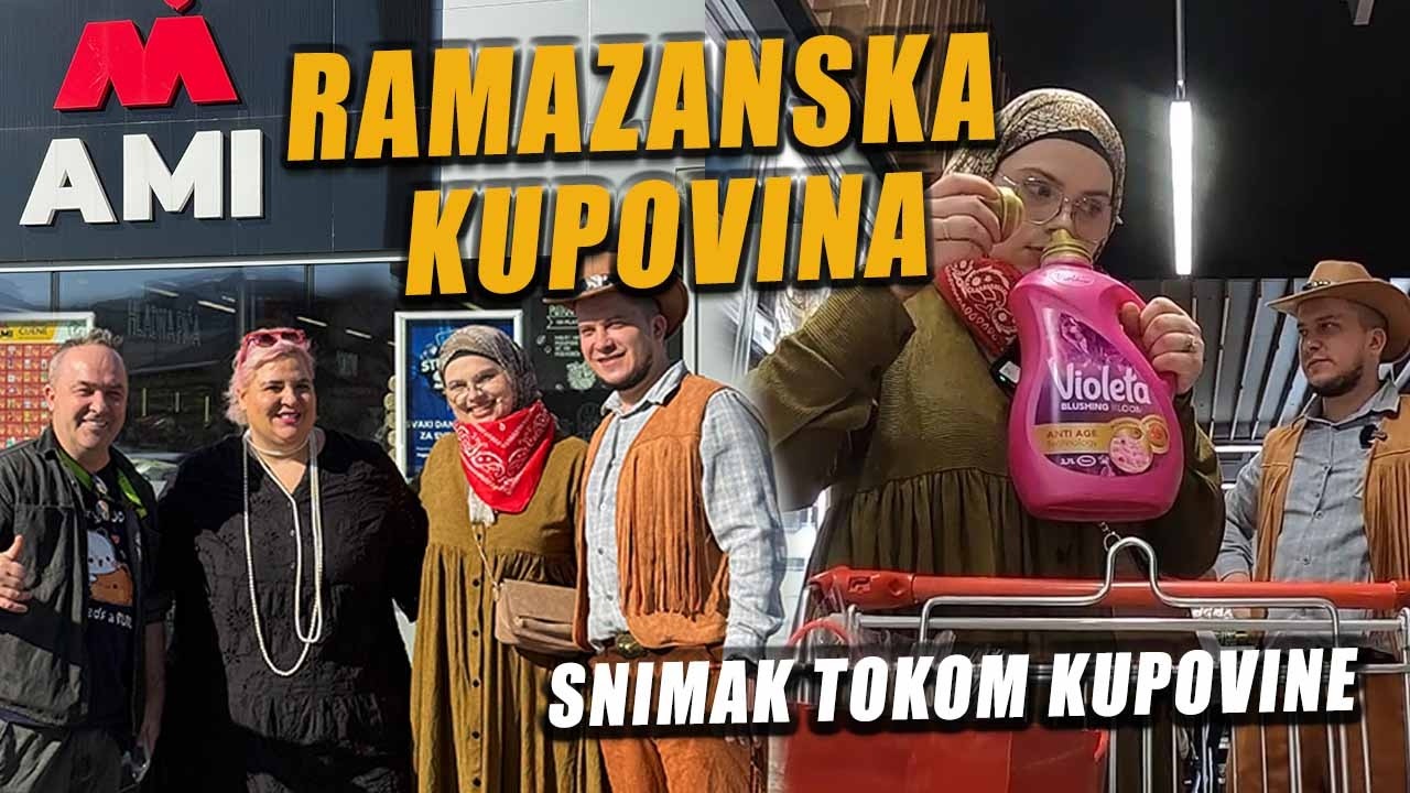 JEL' SVAKO RADI OVAKO ? Snimam Samiju u kupovini *ramazanska kolica 430 KM?*