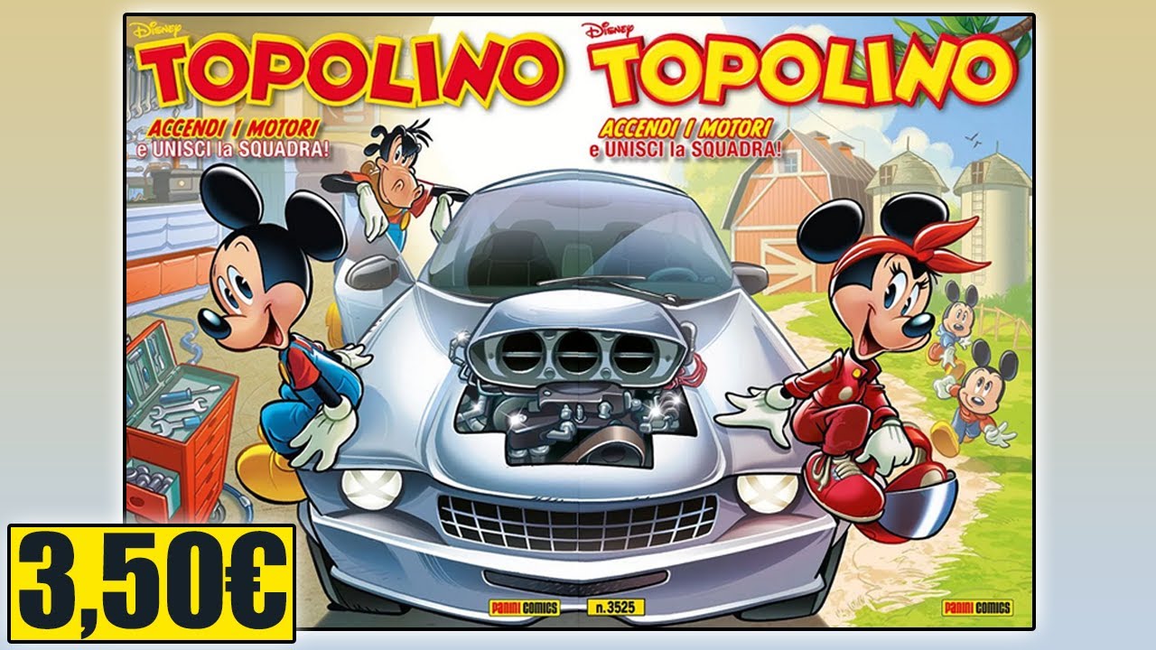 Topolino 3525 con l'aumento a 3.50€