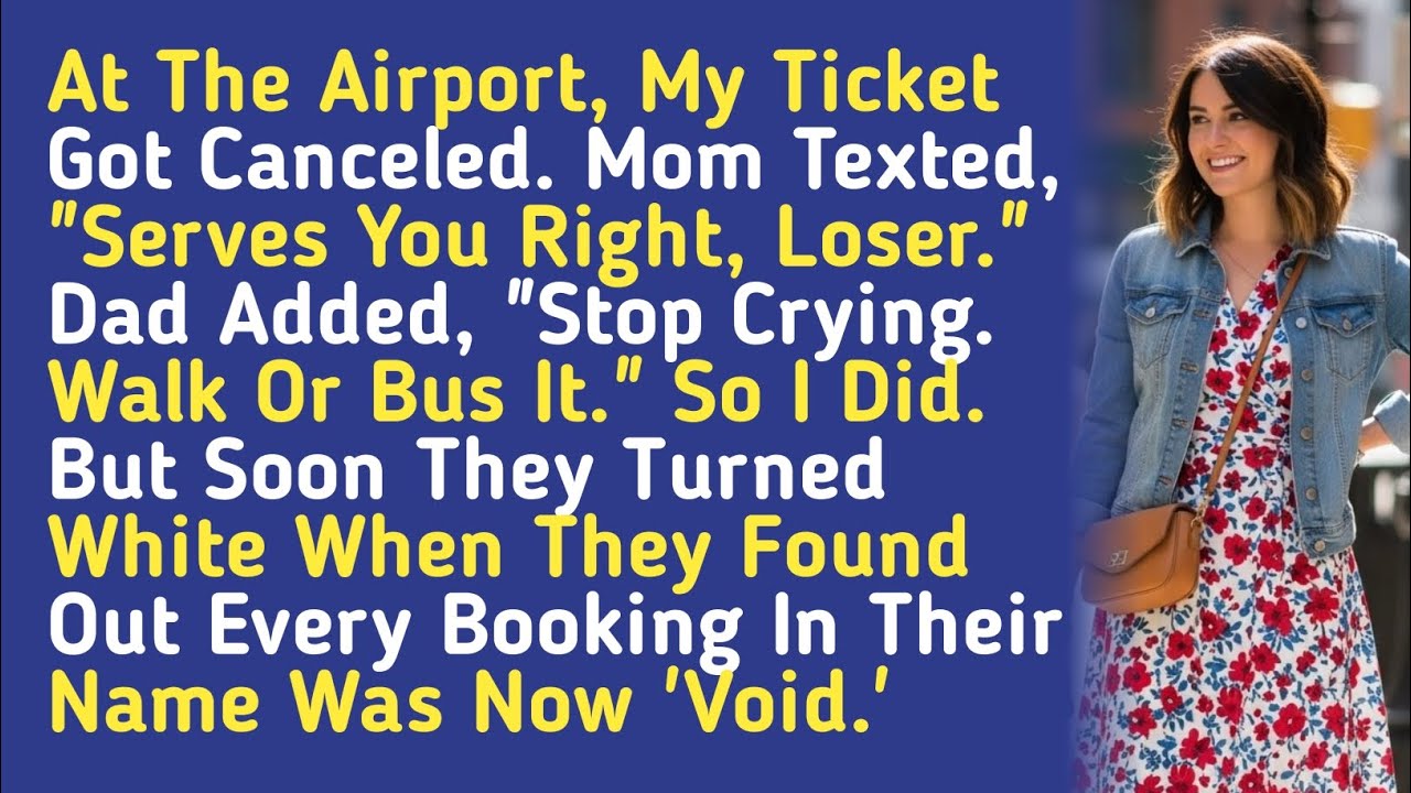 At The Airport, My Ticket Got Canceled. Mom Texted, 