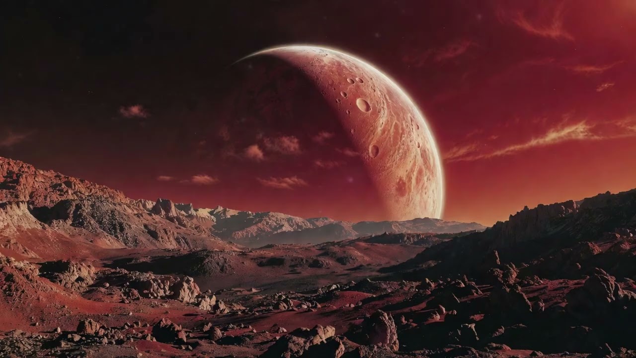 AstroWorld: Red Planet - Space Ambient Music for Deep Relaxation | 1 Hour | 4K 🪐