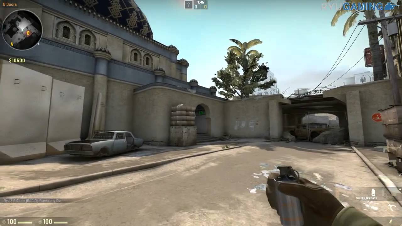 CS:GO - Bombsite B Dust2 Setup - RyuGaming.com