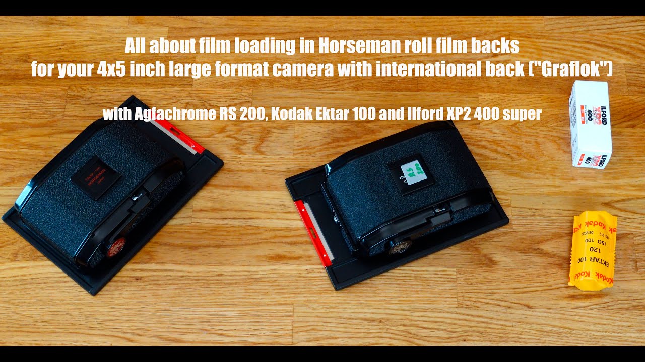 Horseman 6x7 and 6x9 film backs for 4x5 cameras