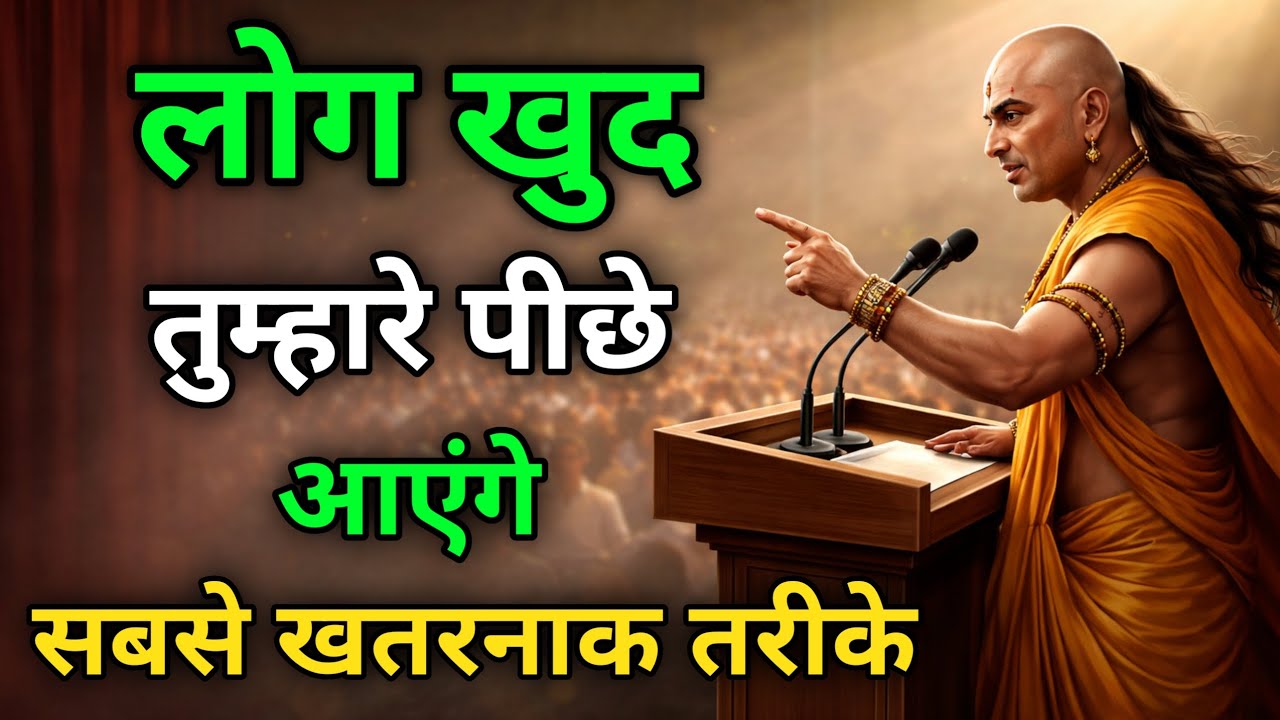 लोग खुद तुम्हारे पीछे आएंगे 😱 बस अपनाओ ये 6 खतरनाक तरीके | चाणक्य नीति | chanakya niti | motivatinal