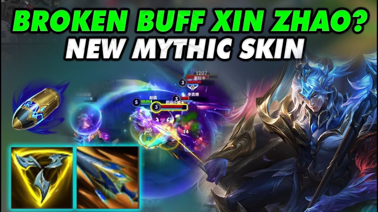 BROKEN BUFF Xinzhao?! New Mythich Skin - Dawnbringer XinZhao | NEW Patch - 3 Games High ELO WR China