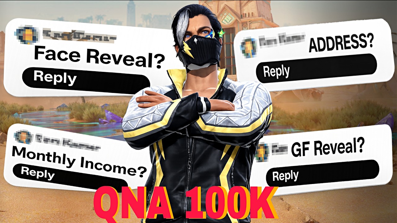 🥰 100K Subscribers Special | My First Q&A Video | Free Fire