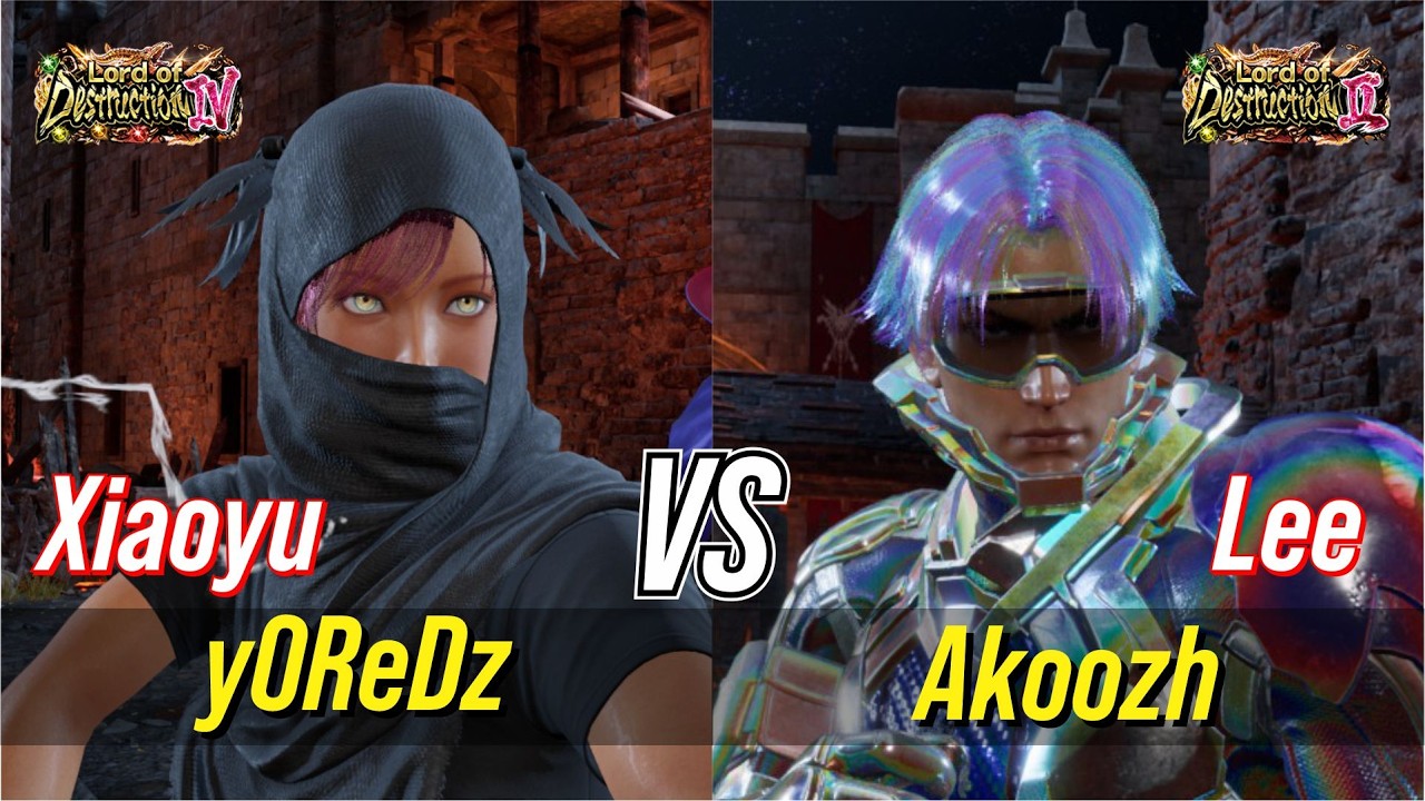 yOReDz (Сяоюй) против Акоож (Ли) | Повторы матчей Tekken 8