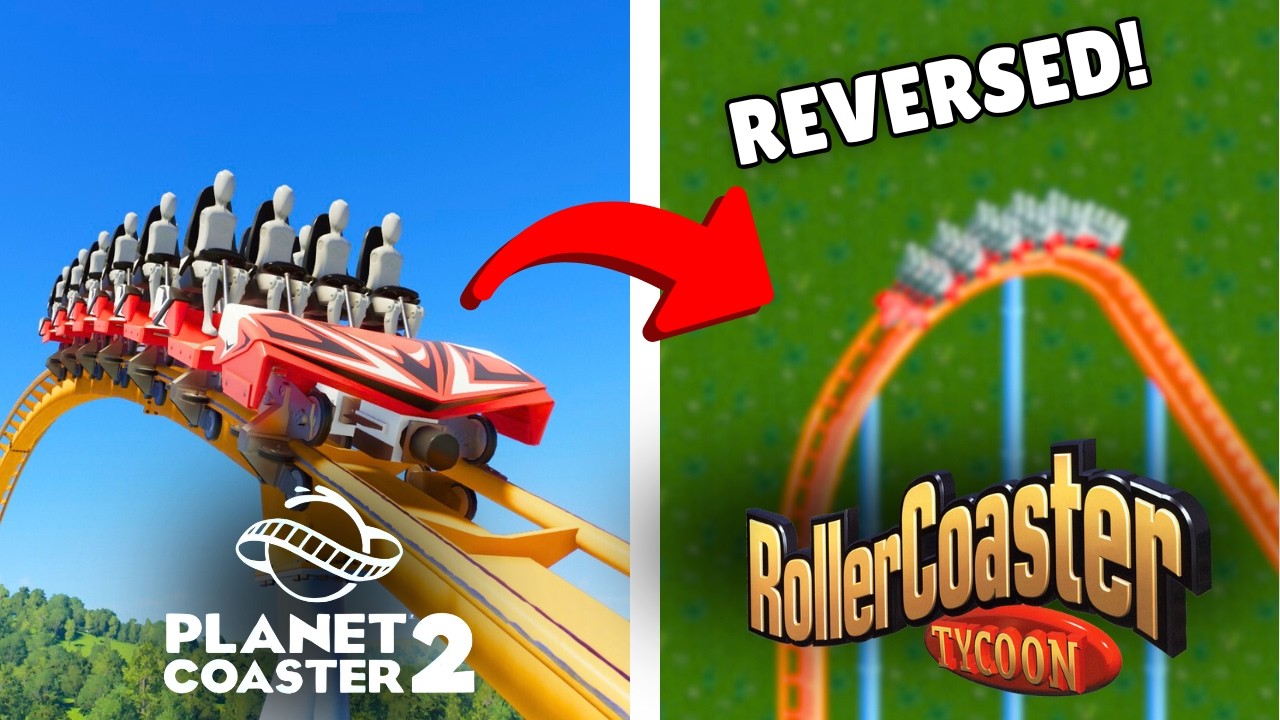 Recreating Planet Coaster's IMPOSSIBLE Prebuilt Coasters in RCT