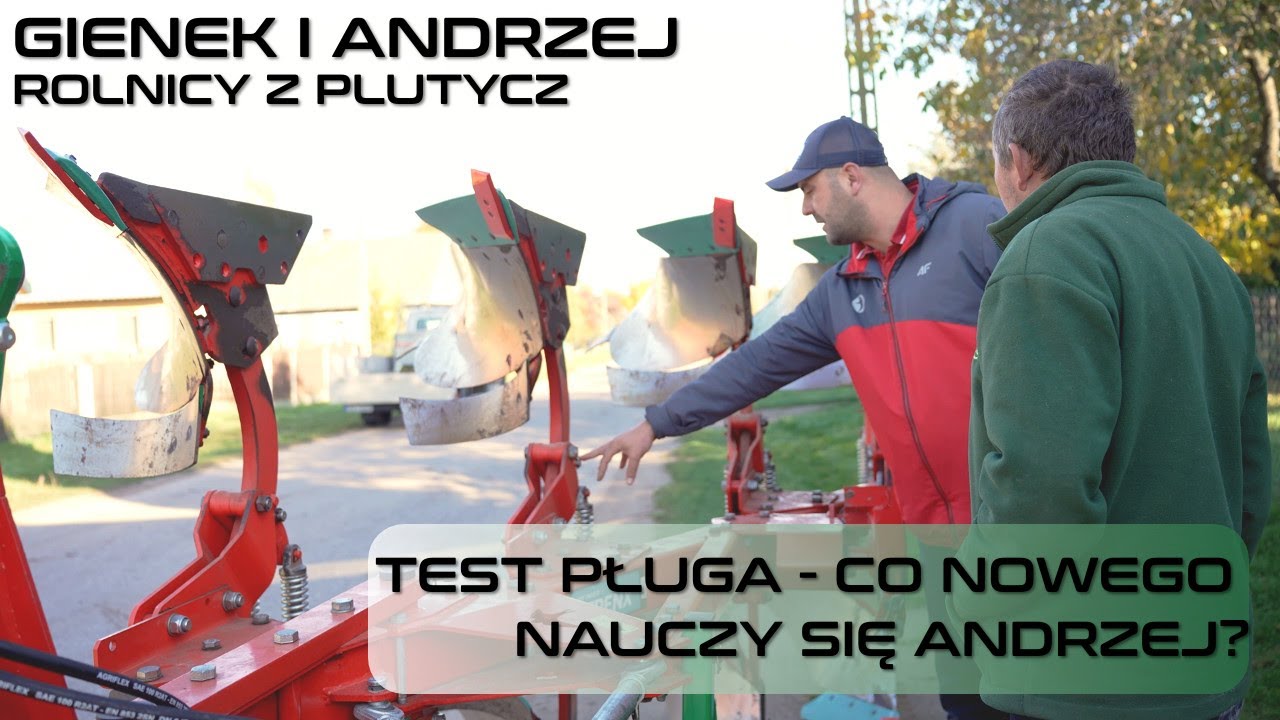 Czy Andrzeja Ursus da rade podczas testu pługa obrotowego cztero skibowego Agro Masz Pol 4 szkolenie
