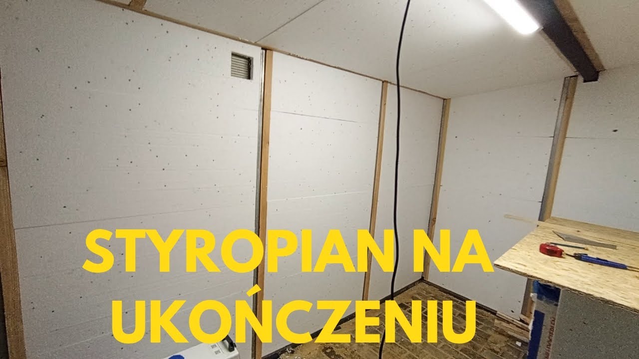Ocieplanie blaszaka - warsztatu styropianem cz.3 JUŻ BLIŻEJ NIŻ DALEJ 