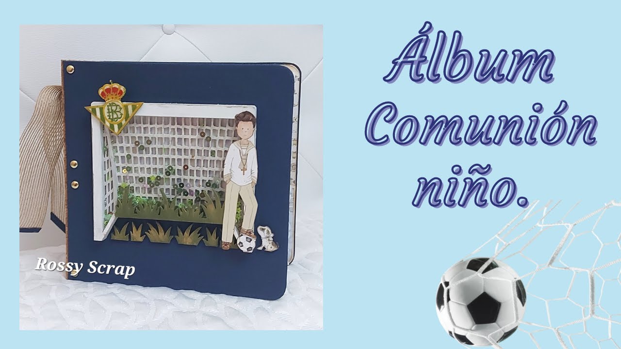 Álbum comunión niño . Temática futbol . @dayka_trade @soni_blue_