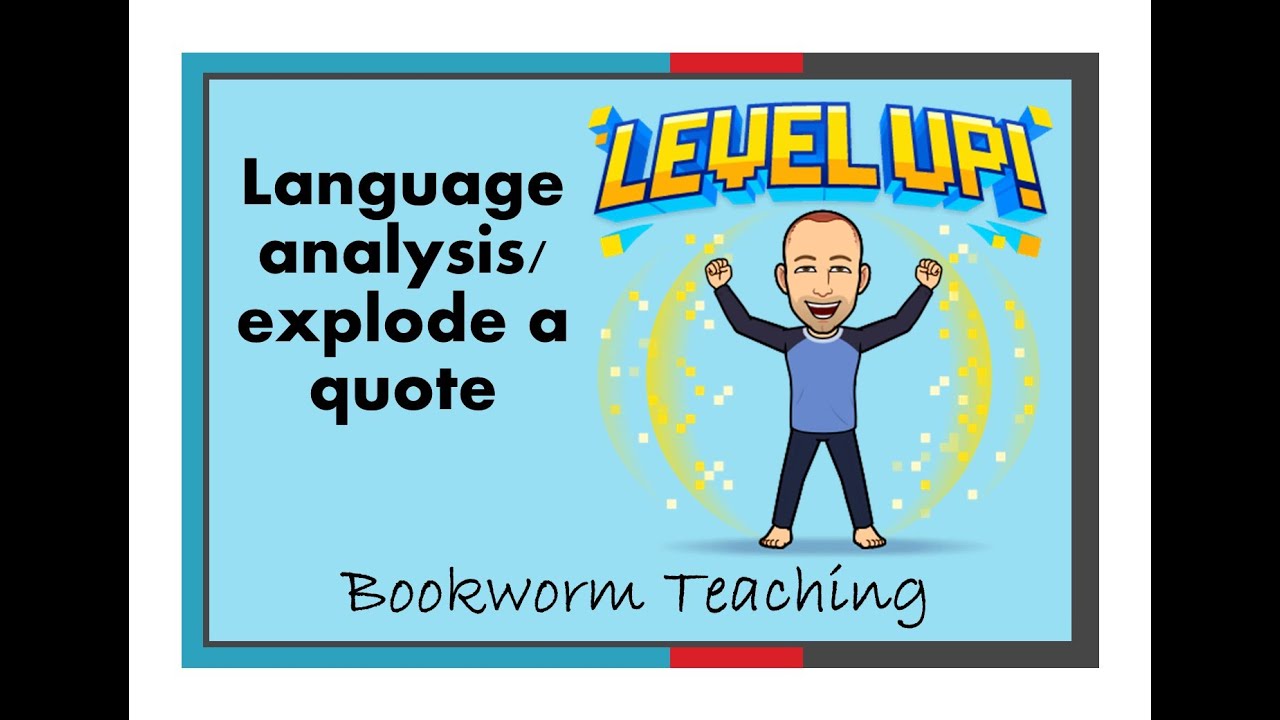 Language analysis - explode a quote GCSE English language #gcse