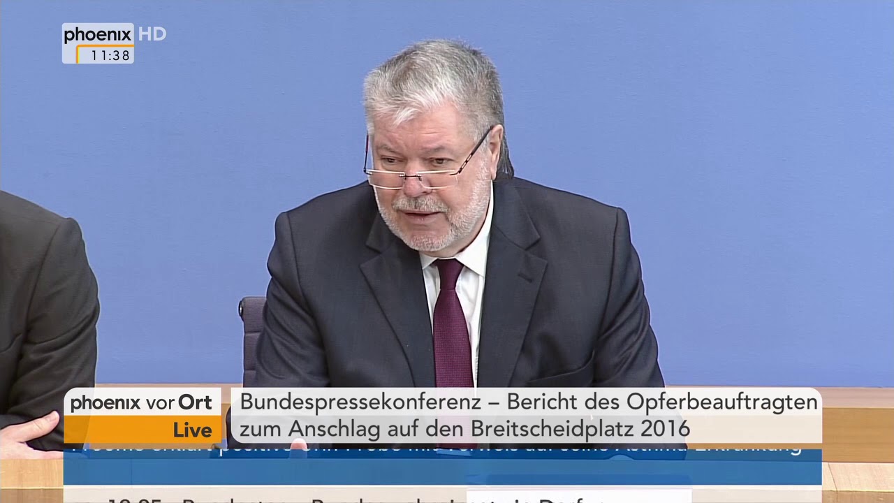 Bundespressekonferenz: Bericht des Opferbeauftragten der Bundesregierung Kurt Beck vom 13.12.2017