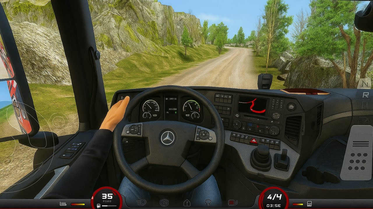 🚚 Truckers of Europe 3 🛣️ Road Roller delivery 🚦Quarry to Zurich✅️Mercedes Actros || V 0.5.59