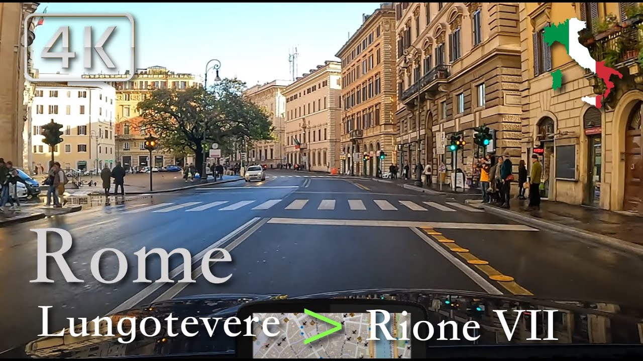 Rome | City Drive, Italy [Lungotevere ⩾ Rione VII] December 2022 | 10:00 | ⛅