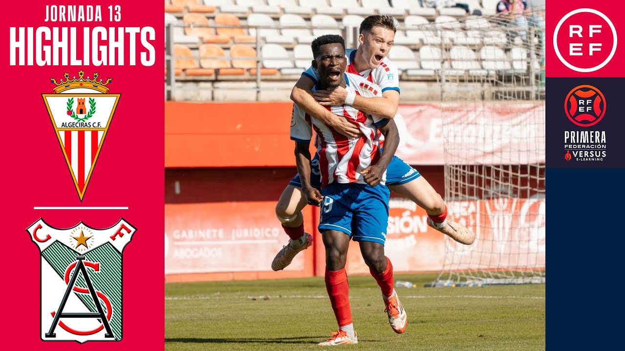 Resumen #PrimeraFederaci&oacute;n | Algeciras CF 3-0 Atl Sanluque&ntilde;o | Jornada 13 | Temporada 2025/2026
