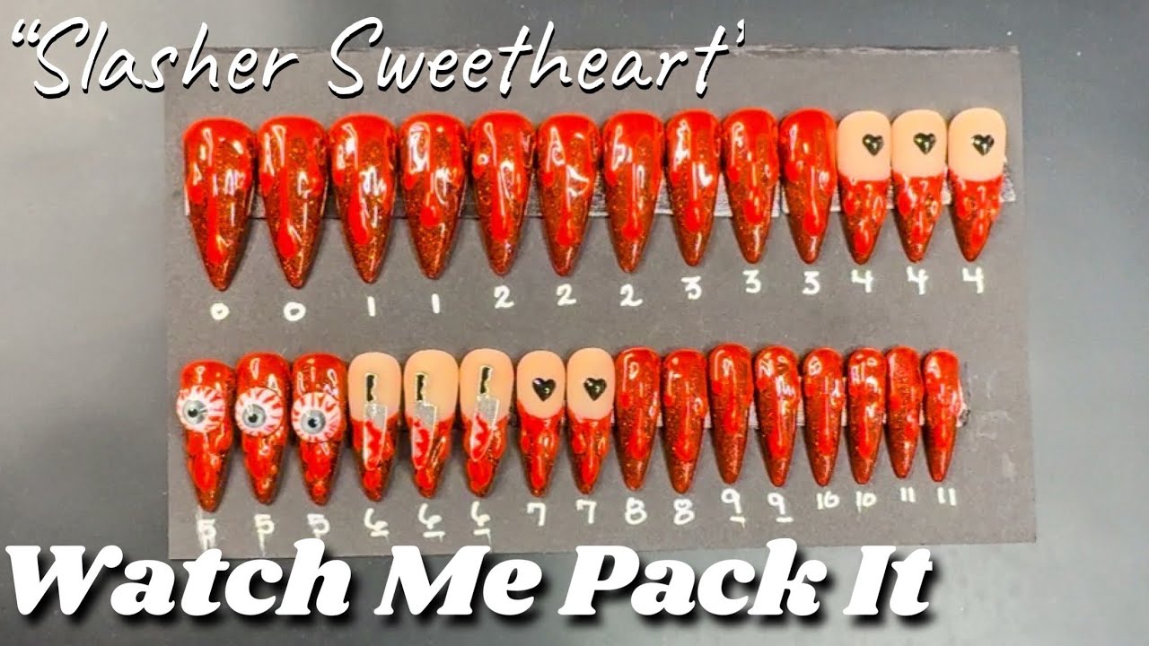 Watch Me Package up my first Halloween Nail Set Order| Real Customer Appreciation 
