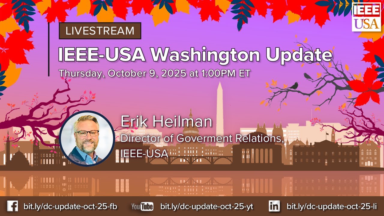 Monthy IEEE-USA Washington Update - October 2025