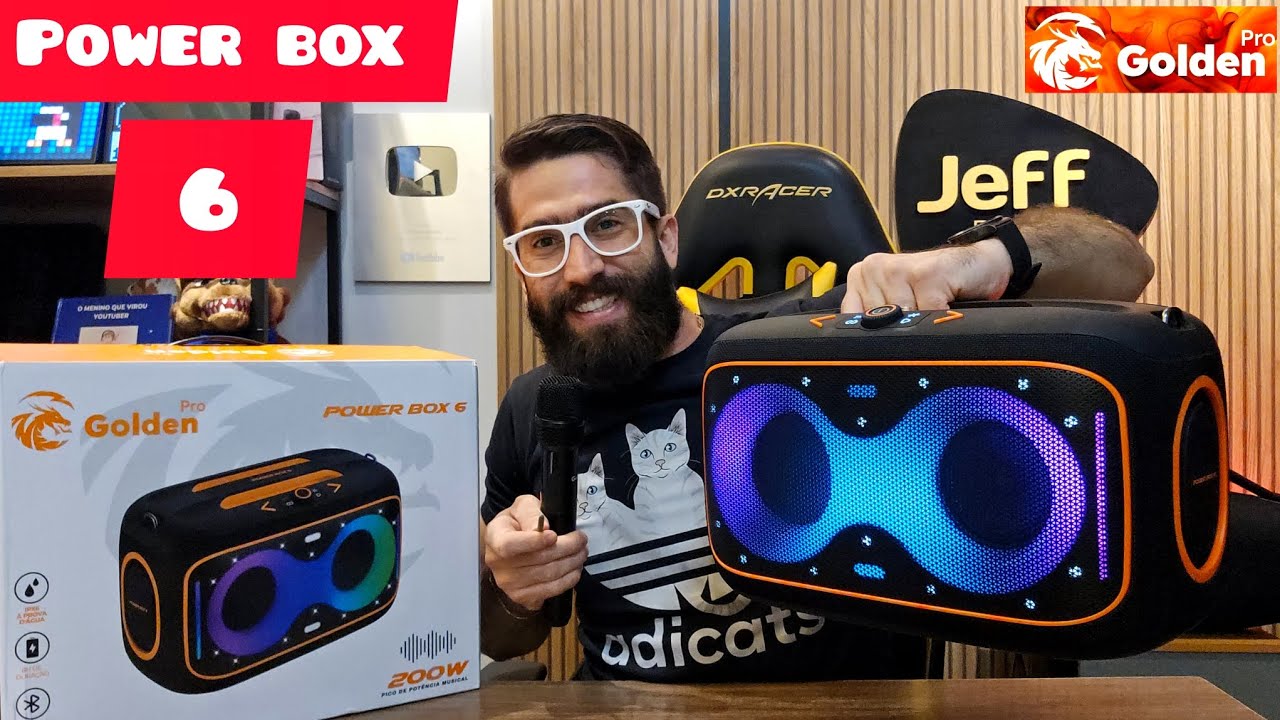 GOLDEN PRO POWER BOX 6 200W: Qualidade e Preço ABSURDO! Melhor opção abaixo de 1000 reais?(Unboxing)