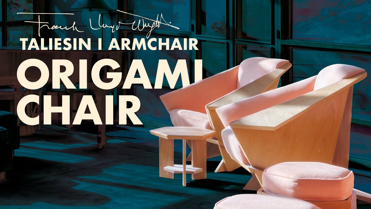 Origami Chair Frank Lloyd Wright Furniture #yesbutisitcomfortable