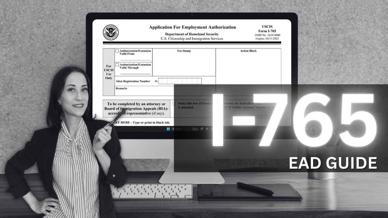 *OLD* I-765 Step By Step Employment Authorization Document c(9) eligibility category