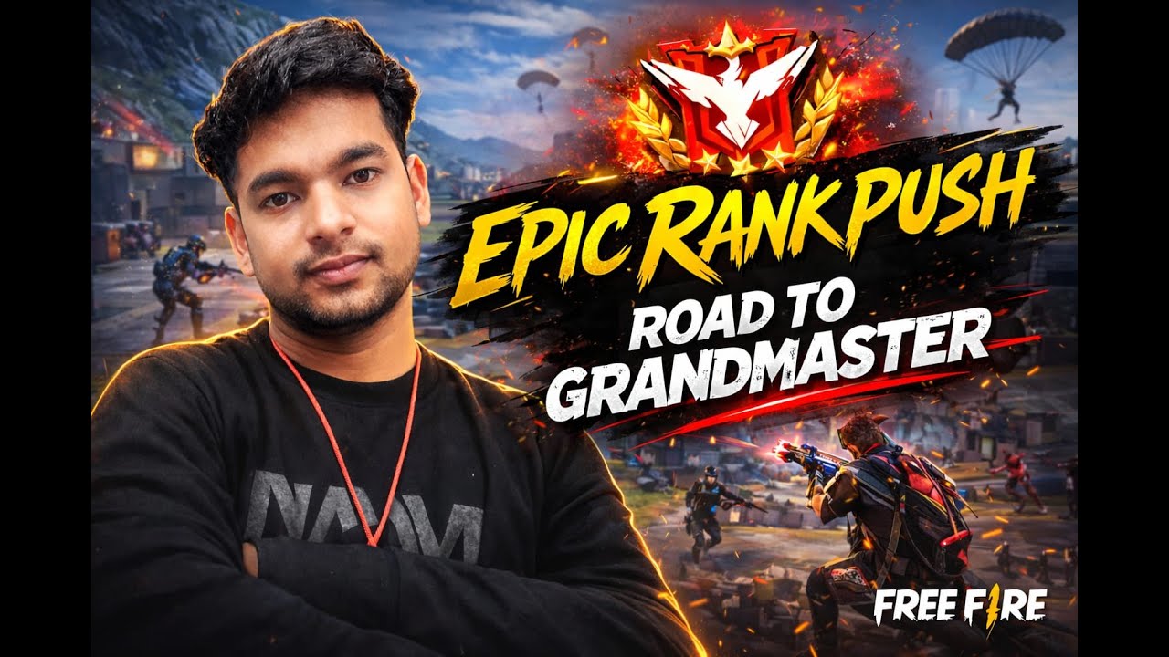 🔴 LIVEGRANDMASTER Rank Push Live 🔥 Intense Free Fire Gameplay | Road to Top | Verax Live