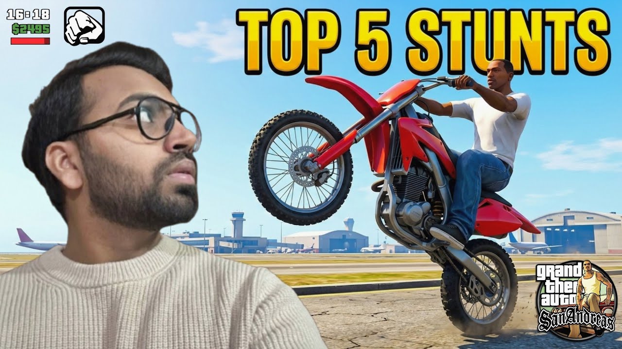 😂 Best 5 Stunts In Gta San Andreas | Gta San Andreas Gameplay 